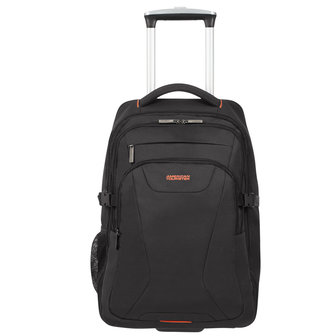 American tourist at work laptop backpack wh 15,6 black orange