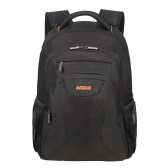 American tourist at work laptop backpack 17,3 black-orange 