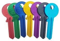 Gekleurde sleutels 