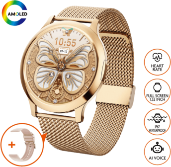 Smart Watch rose goud