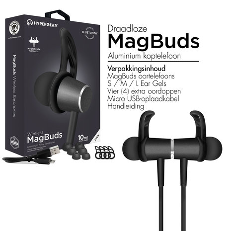 HyperGear Magbuds Bluetooth Earphones