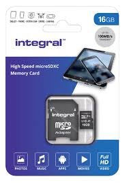 Integral V10 High Speed 16GB microSDHC class 10 U3